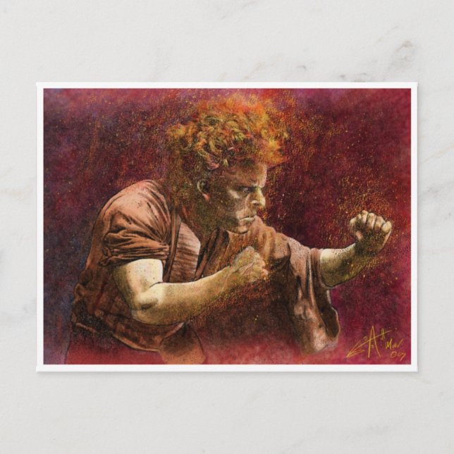 Postal El bóxer (Anverso)