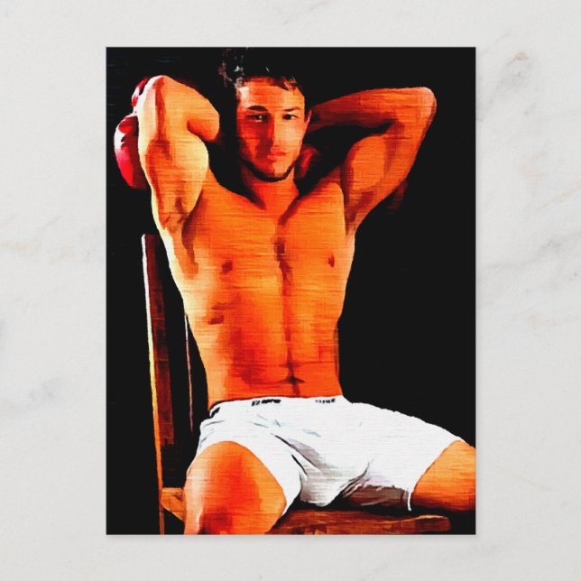 Postal El bóxer (Anverso)