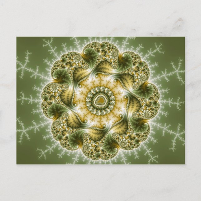 Postal El Broccolator - Arte Fractal (Anverso)
