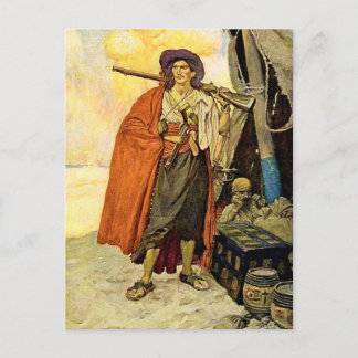 Postal El Buccaneer - arte pirata