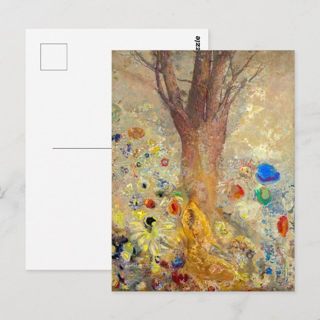 Postal El Buda | Odilon Redon | (Anverso / Reverso)