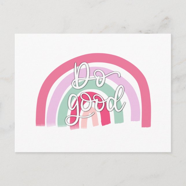 Postal El buen arcoiris (Anverso)
