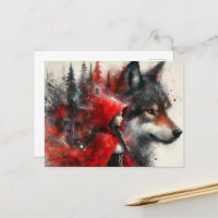 El buen lobo vigila un poco de rojo