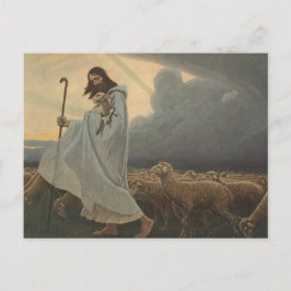 Postal El Buen Pastor por Gebhard Fugel