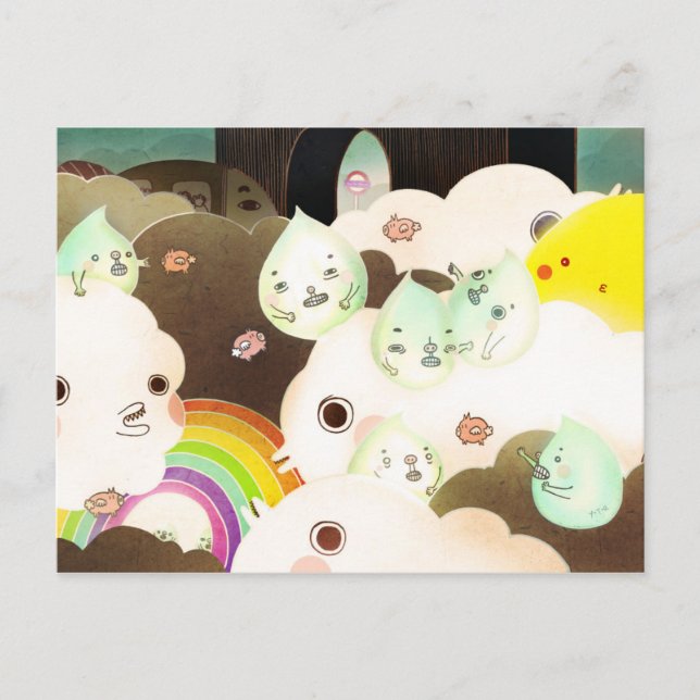 Postal El buen tiempo británico de 2014 (Anverso)