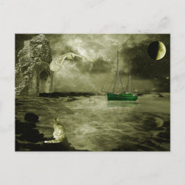 Postal El búho y el pussycat