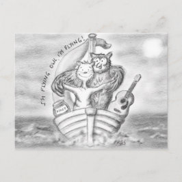 Postal El Búho Y El Pussycat Canalizan El Titanic