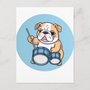 Postal El Bulldog Bateria Ritmos y Bulldog Grooves