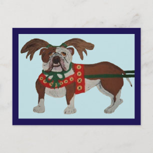 Postal El Bulldog Reno de Santa