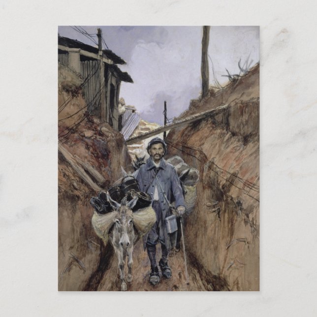 Postal El burro, Somme, 1916 (Anverso)