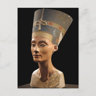 Postal El busto de la reina Nefertiti