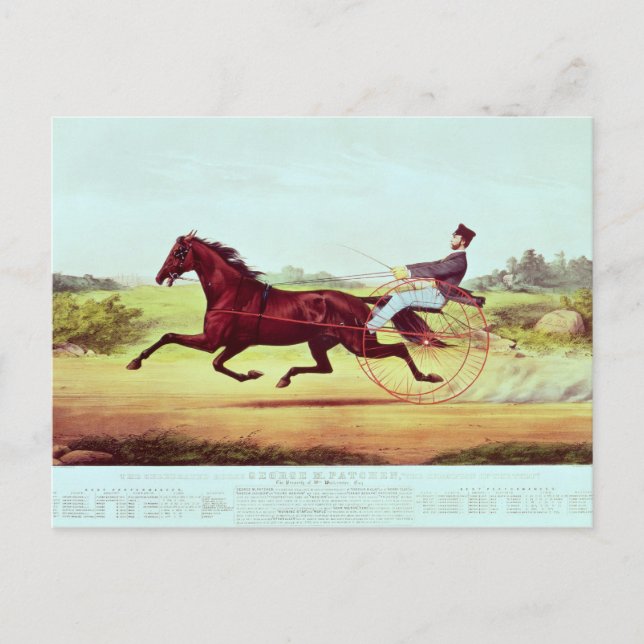 Postal El caballo celebrado, George M. Patchen (Anverso)