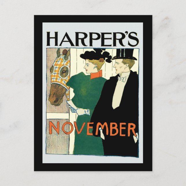 Postal El caballo de Harper de junio en venta (Anverso)