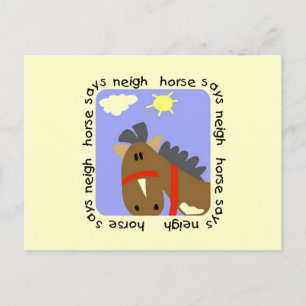 Postal El caballo dice las camisetas y los regalos del