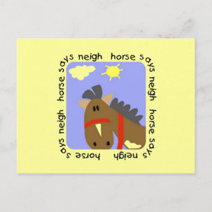 Postal El caballo dice las camisetas y los regalos del