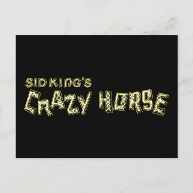 Postal el caballo loco de sid king (Anverso)