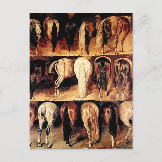 Postal El caballo vintage (Anverso)