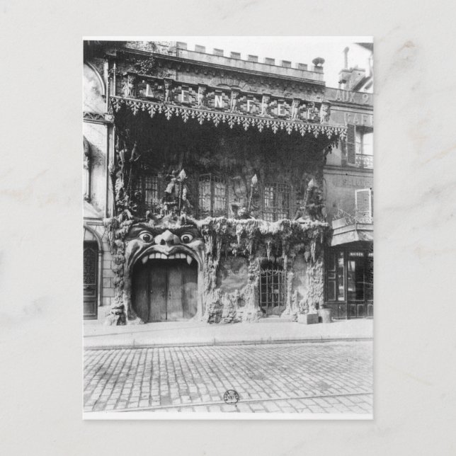 Postal El cabaret de "l'Enfer" en París (Anverso)