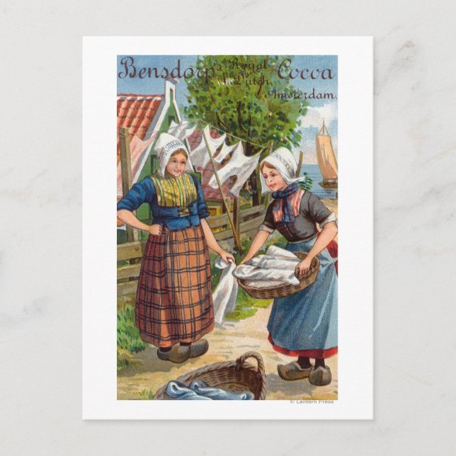 Postal El cacao holandés real de Bensdorp (Anverso)