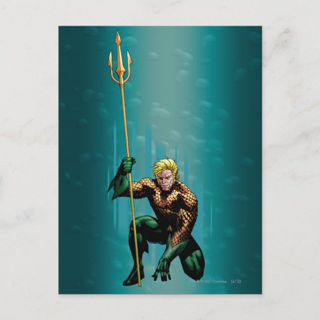 Postal El cacareo de Aquaman (Anverso)