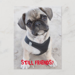 Postal El cachorro de Bulldog francés parece lindo