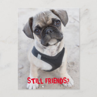 Postal El cachorro de Bulldog francés parece lindo