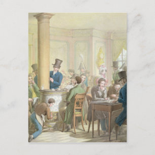 Postal El Café de Comercio, de la tableau de París