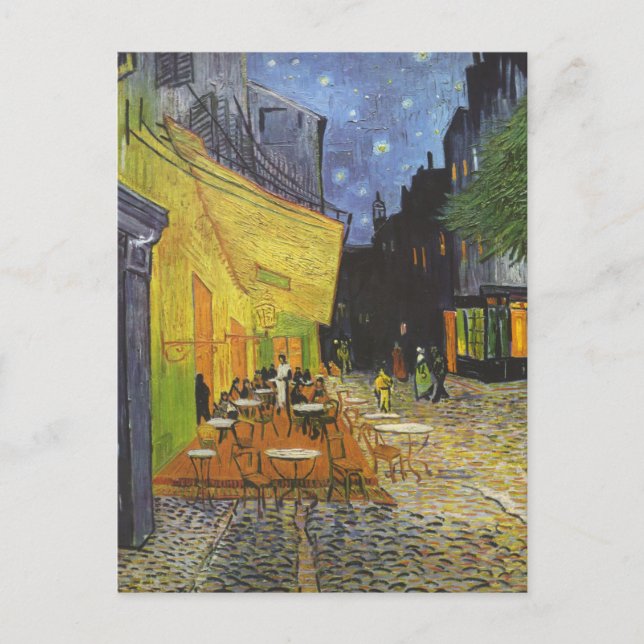 Postal El café de la terraza de Van Gogh (Anverso)