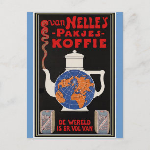 Postal El café de Van Nelle - Publicidad de época