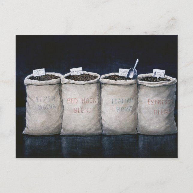 Postal El café despide 1990 (Anverso)