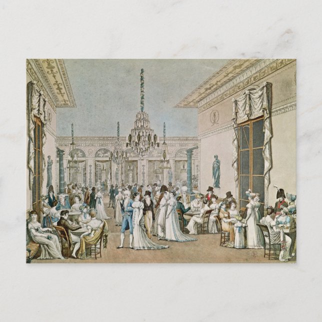 Postal El Café Frascati en 1807 (Anverso)