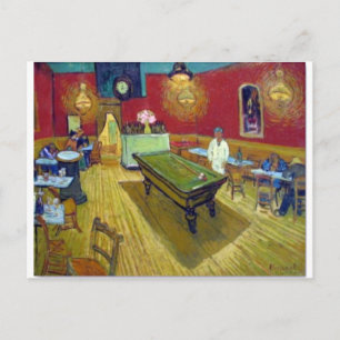 Postal El café nocturno de Vincent Van Gogh