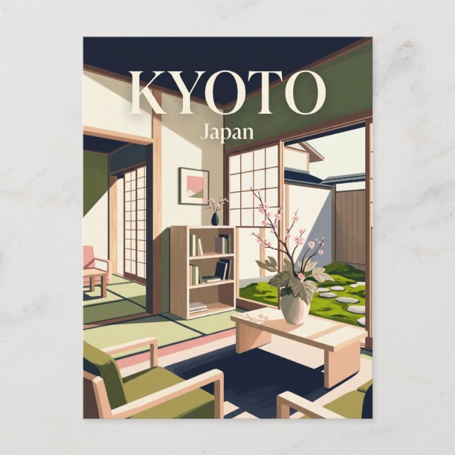 Postal El Café Paper & Petal Japón (Anverso)
