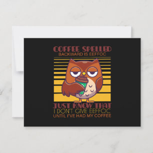 Postal El Café Que Se Hizo Retroceder Es Eeffoc