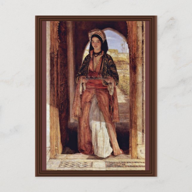 Postal El Cafetero De Lewis John Frederick (Anverso)