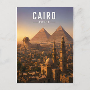 Postal El Cairo Egipto Valle del Nilo Ciudad Antigua Viaj