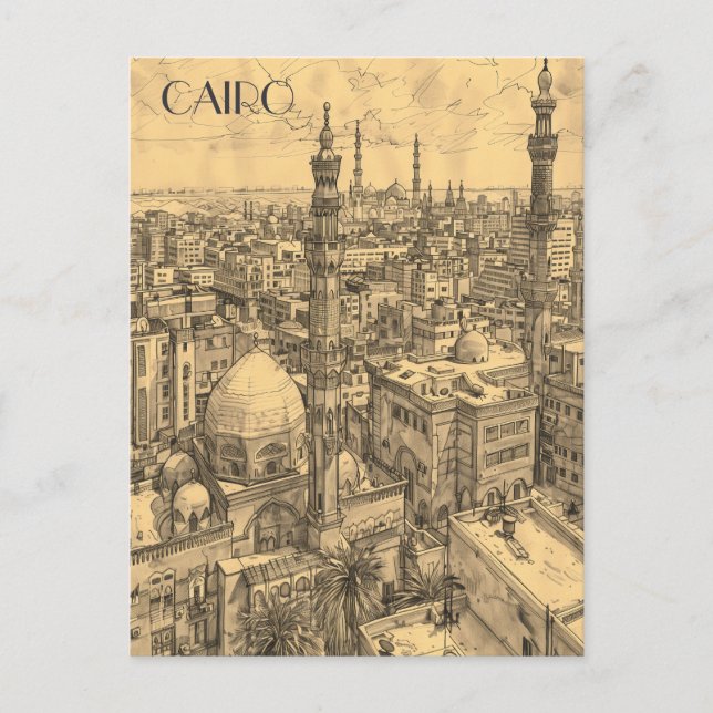 Postal El Cairo: viajes a Egipto (Anverso)