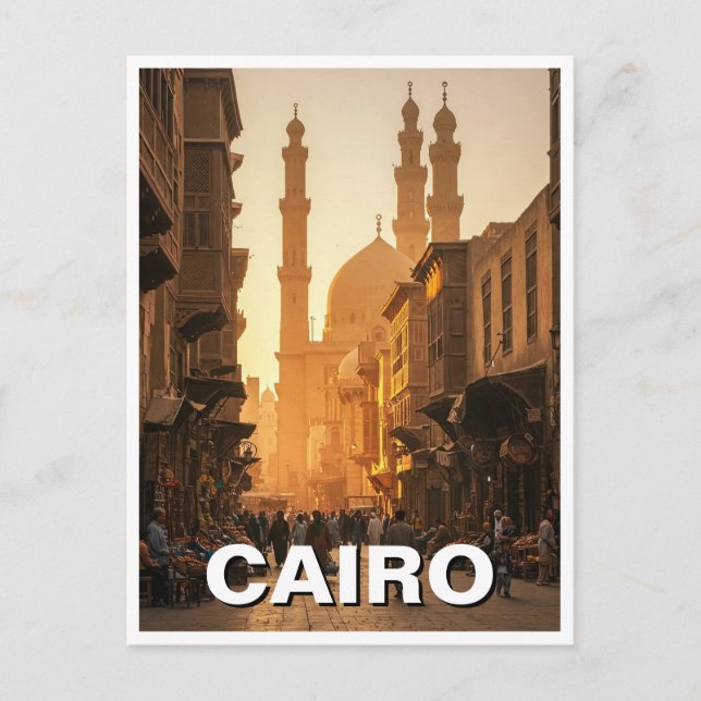 Postal El Cairo: viajes a Egipto (Anverso)