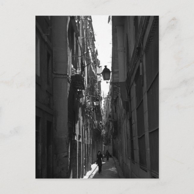 Postal El Callejon Postcard (Barcelona, España) (Anverso)