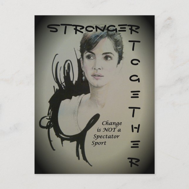 Postal El cambio no es una impresión de arte deportivo es (Anverso)