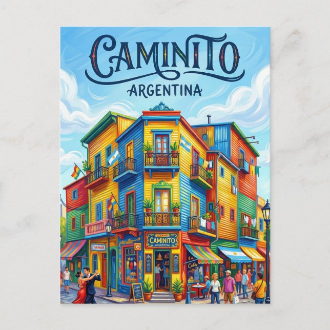 Postal El Caminito Argentina (Anverso)