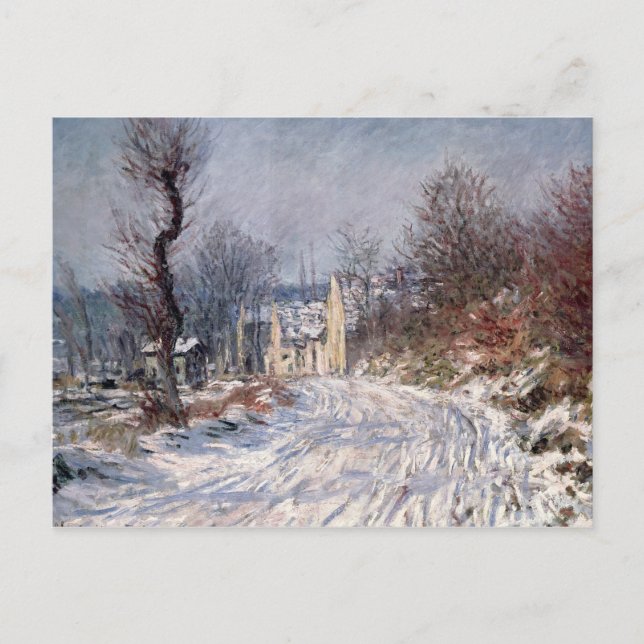 Postal El camino a Giverny, invierno, 1885 (Anverso)