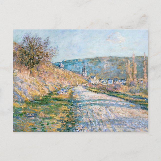 Postal El camino a Vétheuil | Claude Monet (Anverso)