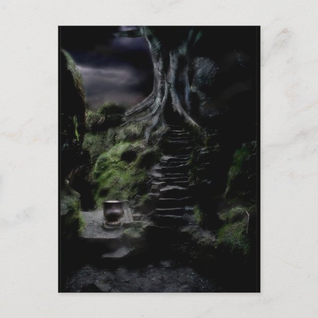 Postal el camino a wonderland (Anverso)