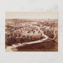 Postal El camino de Jerusalén a Belén