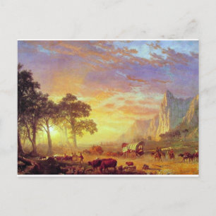 Postal El Camino de Oregón - Albert Bierstadt