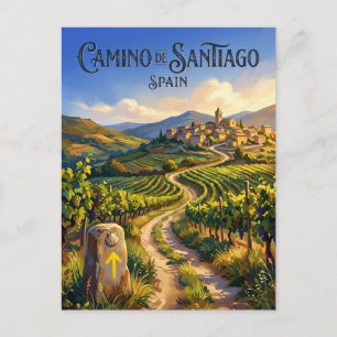 Postal El Camino de Santiago España