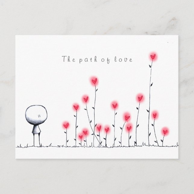 Postal El camino del amor (Anverso)