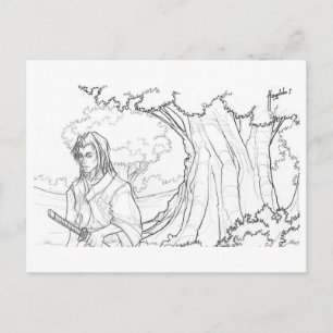 Postal El camino del guerrero
