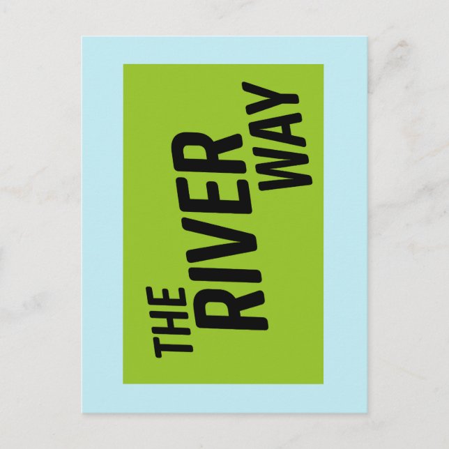 Postal El camino del río (Anverso)